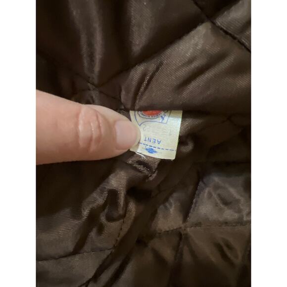 SOLD SOLD Ralph Lauren Chocolate Brown Cropped 100% Suede Leather Jacket Size - Picture 5 of 7